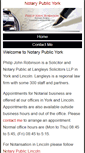 Mobile Screenshot of notarypublicyork-philiprobinson.co.uk